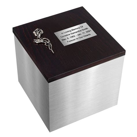 cremation ashes metal display box|burial box for cremated remains.